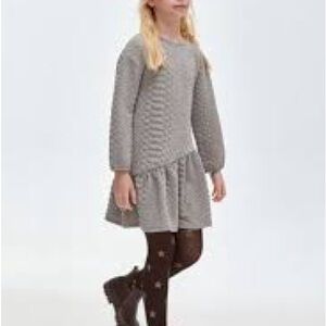 Mayoral Gray Knit Casual Dress for Kids
